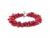 Bracelet Red Glass & Silver