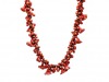 Neckpiece Coral Glass & Silver