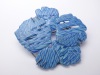 blue flower brooch