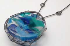 Pendant  - Silver & glass